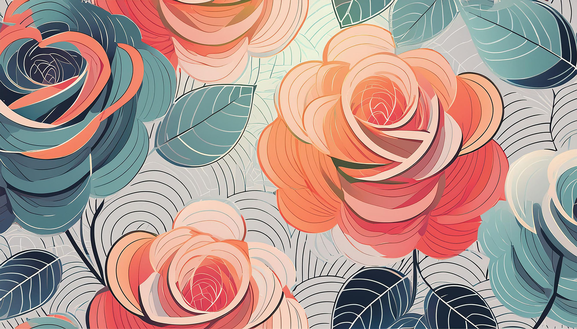 Bannergrafik mit Hirschen